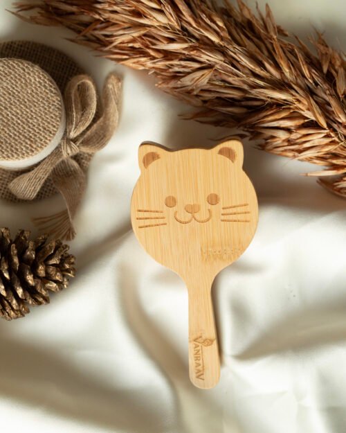 Bamboo Mickey Paddle Brush - Vanraav