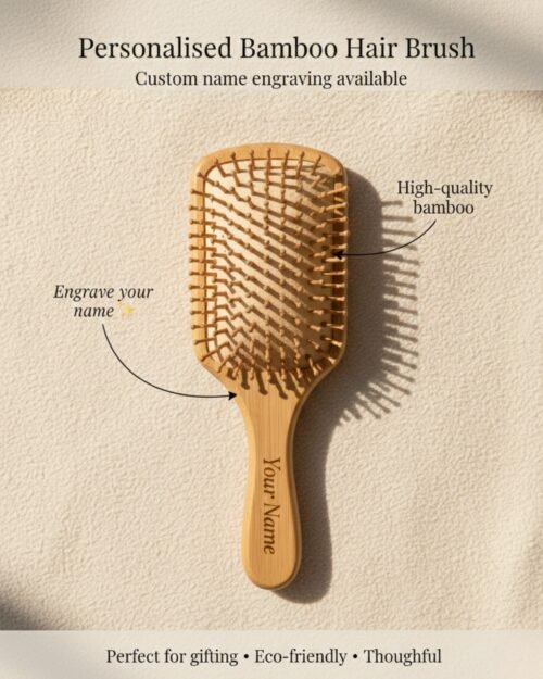 Bamboo Paddle hair brush - Vanraav