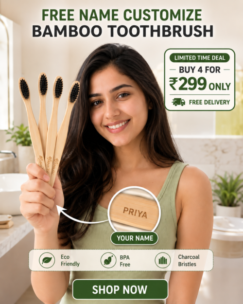 Personalised Bamboo Toothbrush - Vanraav